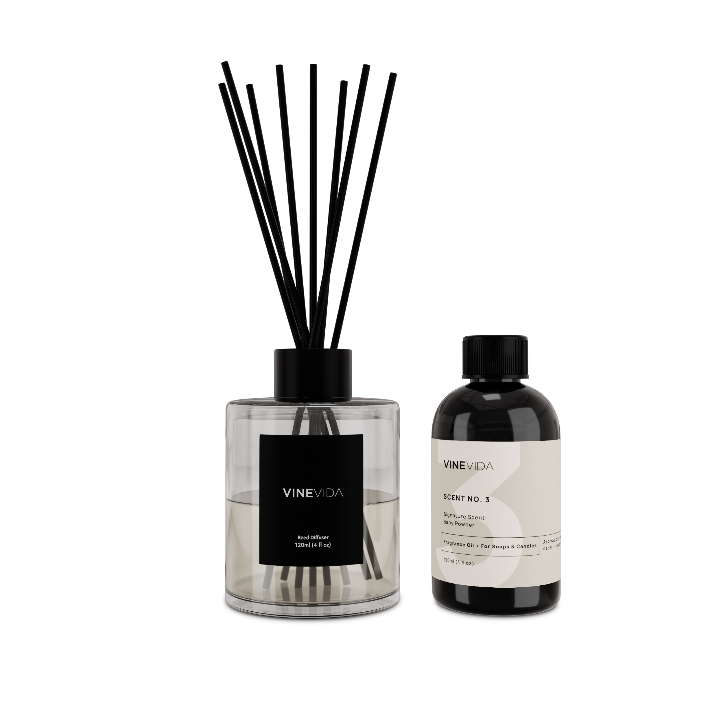 NO. 3 Reed Diffuser - Baby Powder