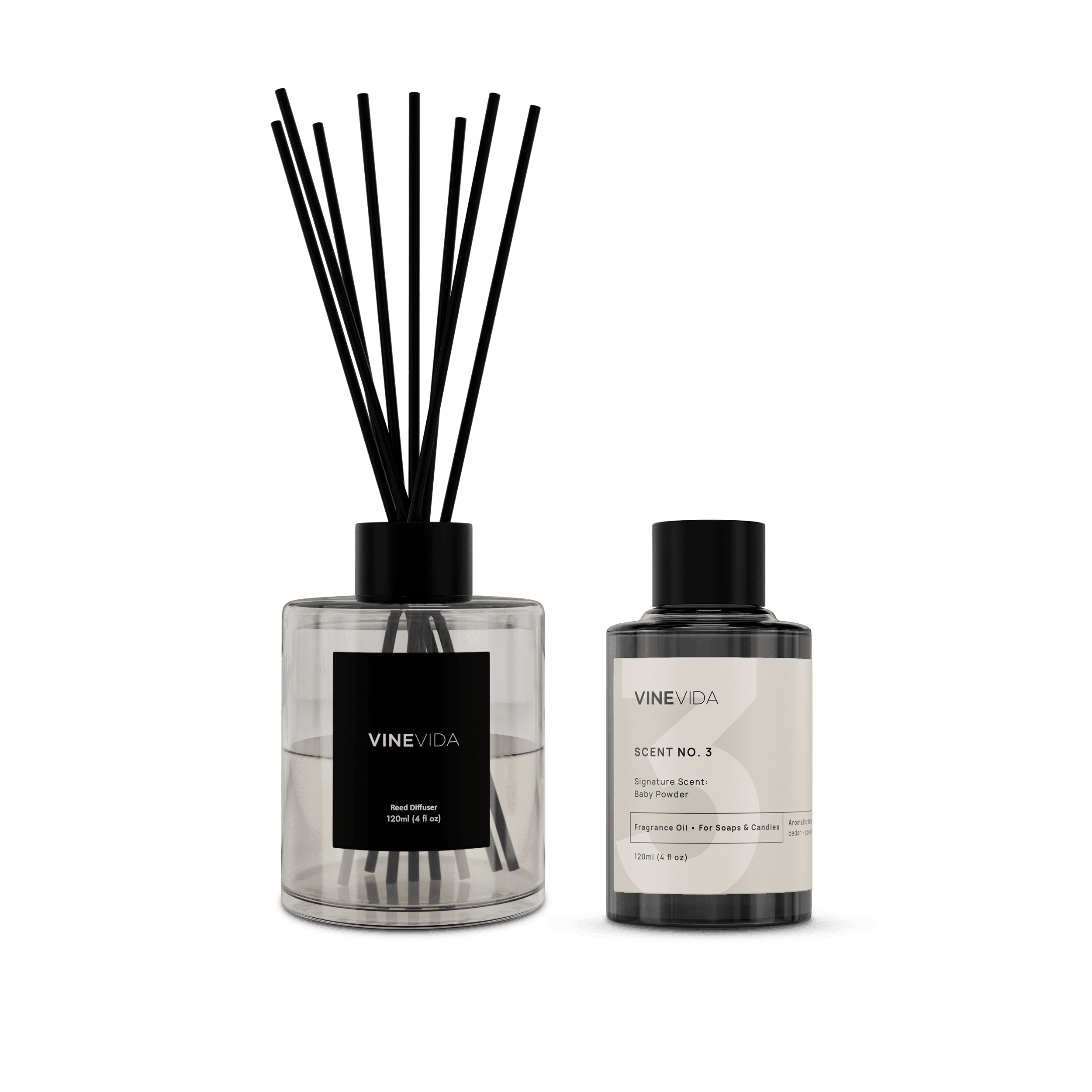 NO. 3 Reed Diffuser - Baby Powder